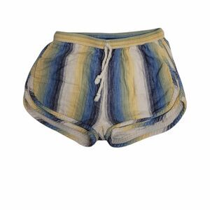 WARM x BARNEYS NY shorts striped‎ pull on cotton elastic waist S